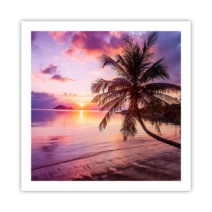 Poster - Geluk tot aan de horizon - 60x60 cm