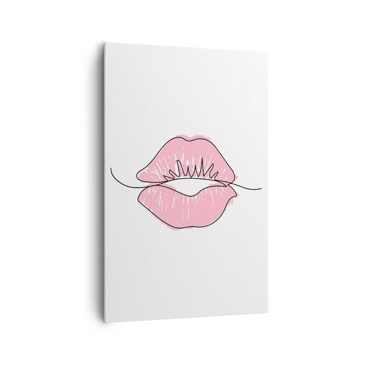 Schilderen op canvas - Klaar om te kussen? - 80x120 cm