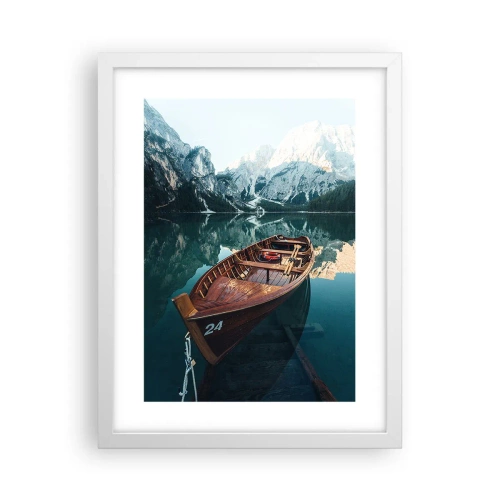 Poster in een witte lijst - Alsof het op glas is geschilderd - 30x40 cm