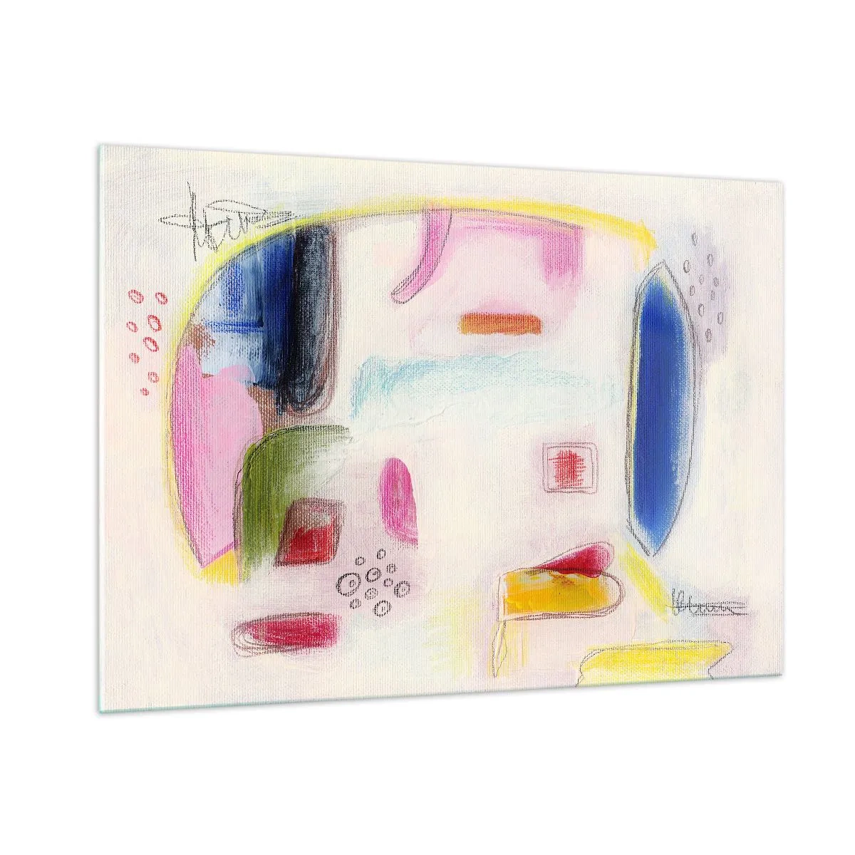 Schilderen op glas - Meer bol dan hol of plat - 100x70 cm