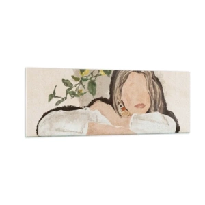 Schilderen op glas - Zuidelijke schoonheid - 140x50 cm