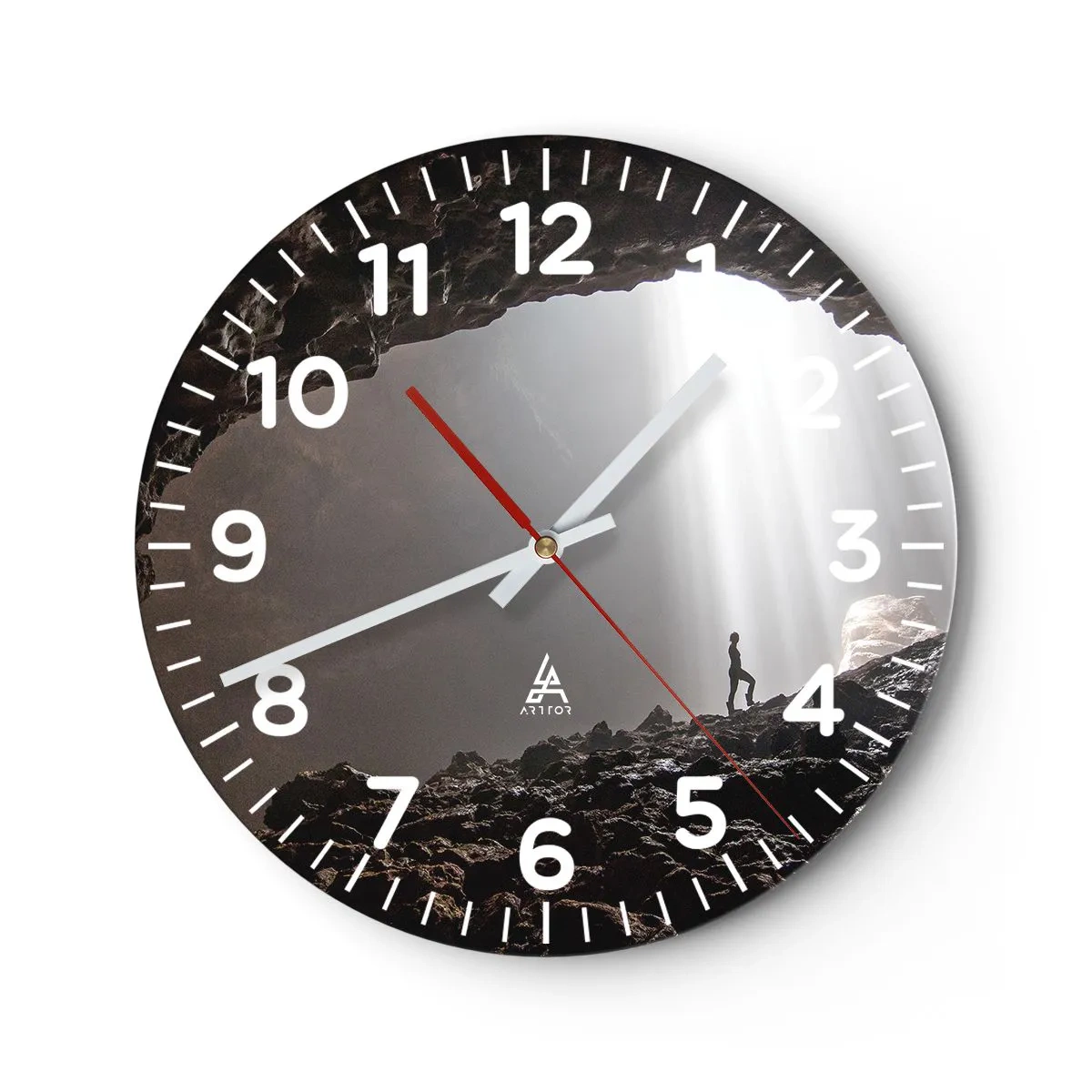 Wandklok - Klok - De lichtgevende grot - 40x40 cm