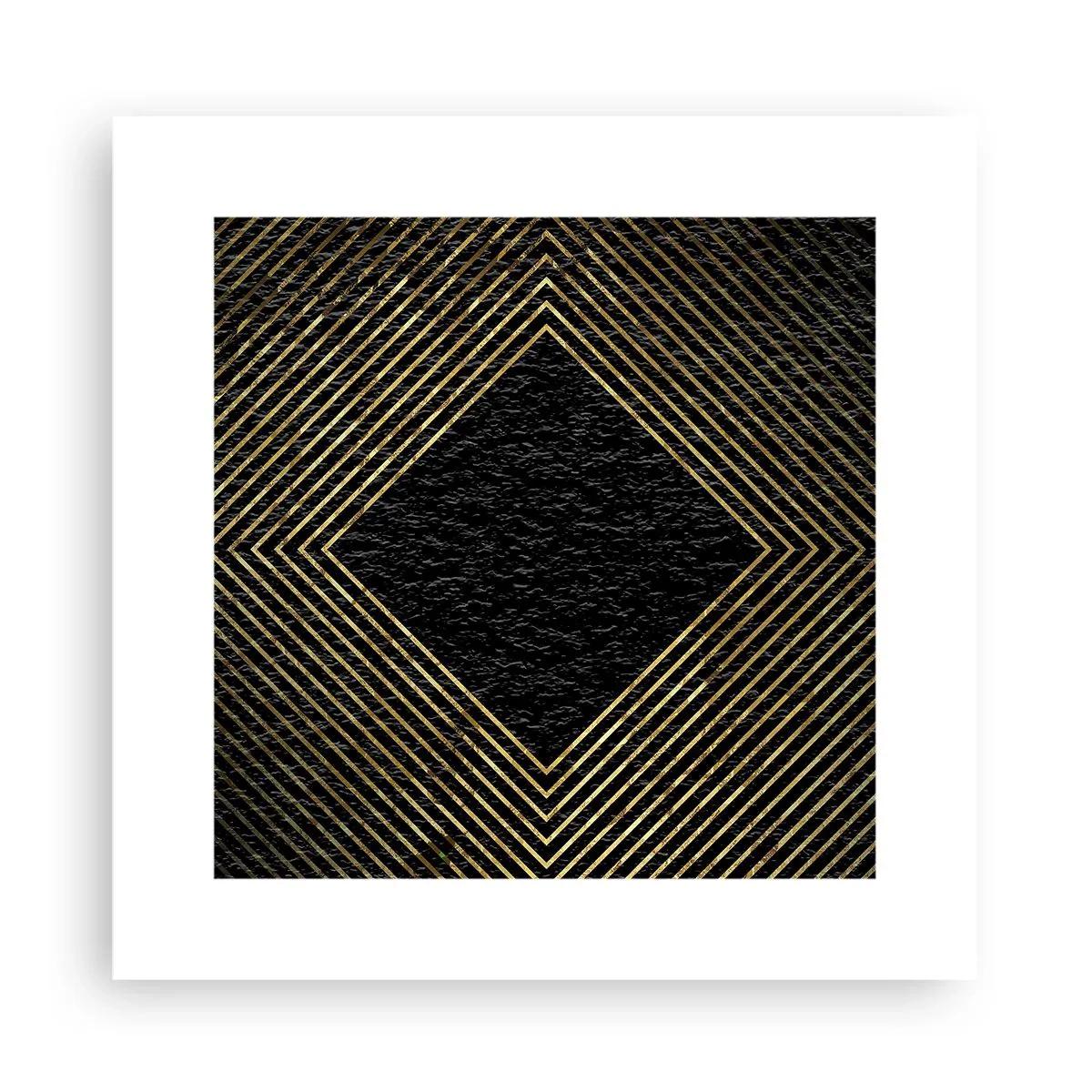 Poster - Geometrie in glamoureuze stijl - 30x30 cm