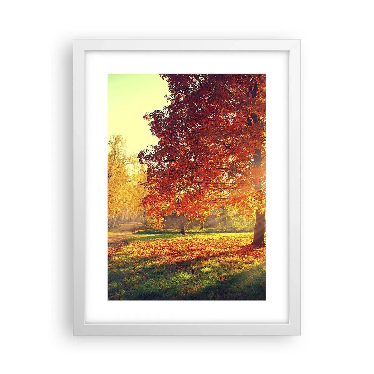 Poster in een witte lijst - Rood is mooi - 30x40 cm