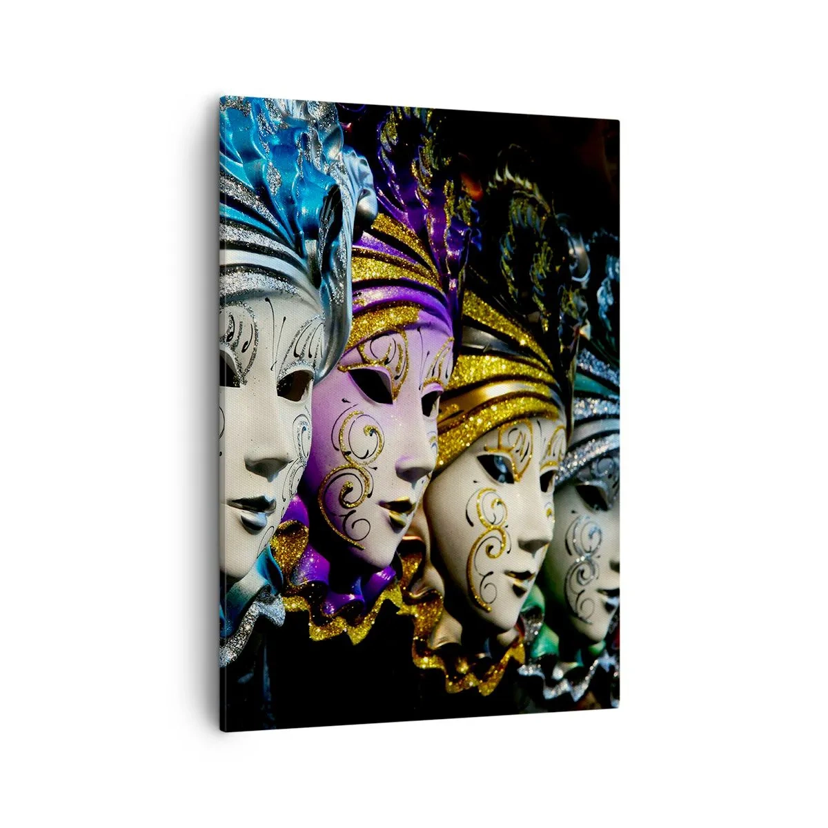 Schilderen op canvas - Mysterie in goud en zilver - 50x70 cm