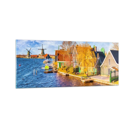 Schilderen op glas - Eeuwenlang geen verandering - 100x40 cm