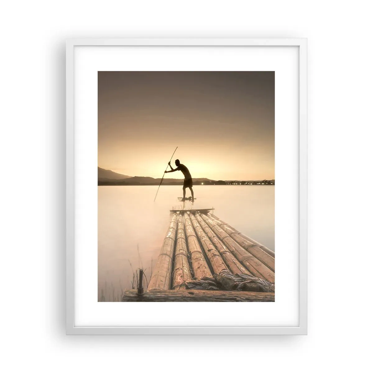 Poster in een witte lijst - Voor het slapen gaan - 40x50 cm