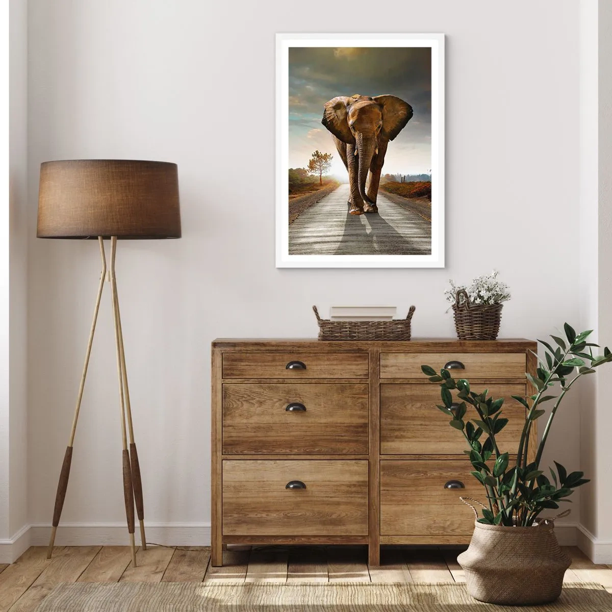 Poster in een witte lijst - En helemaal niet in een porseleinen pakhuis - 30x40 cm