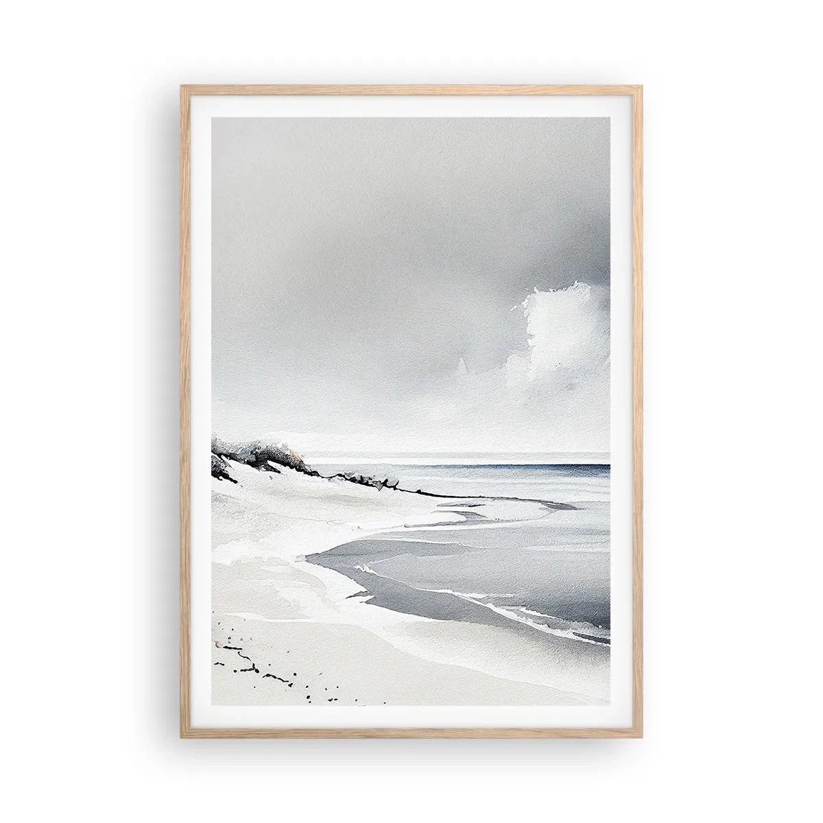 Een poster in een licht eiken lijst - Voor altijd samen - 70x100 cm