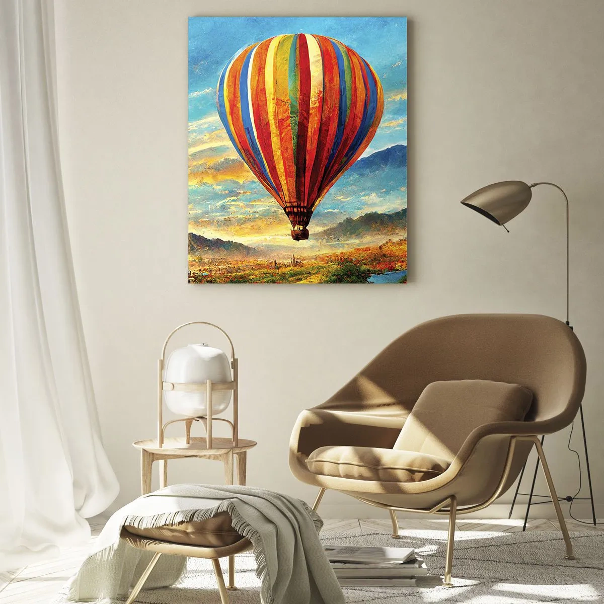 Schilderen op glas - In stilte zie je meer - 50x70 cm