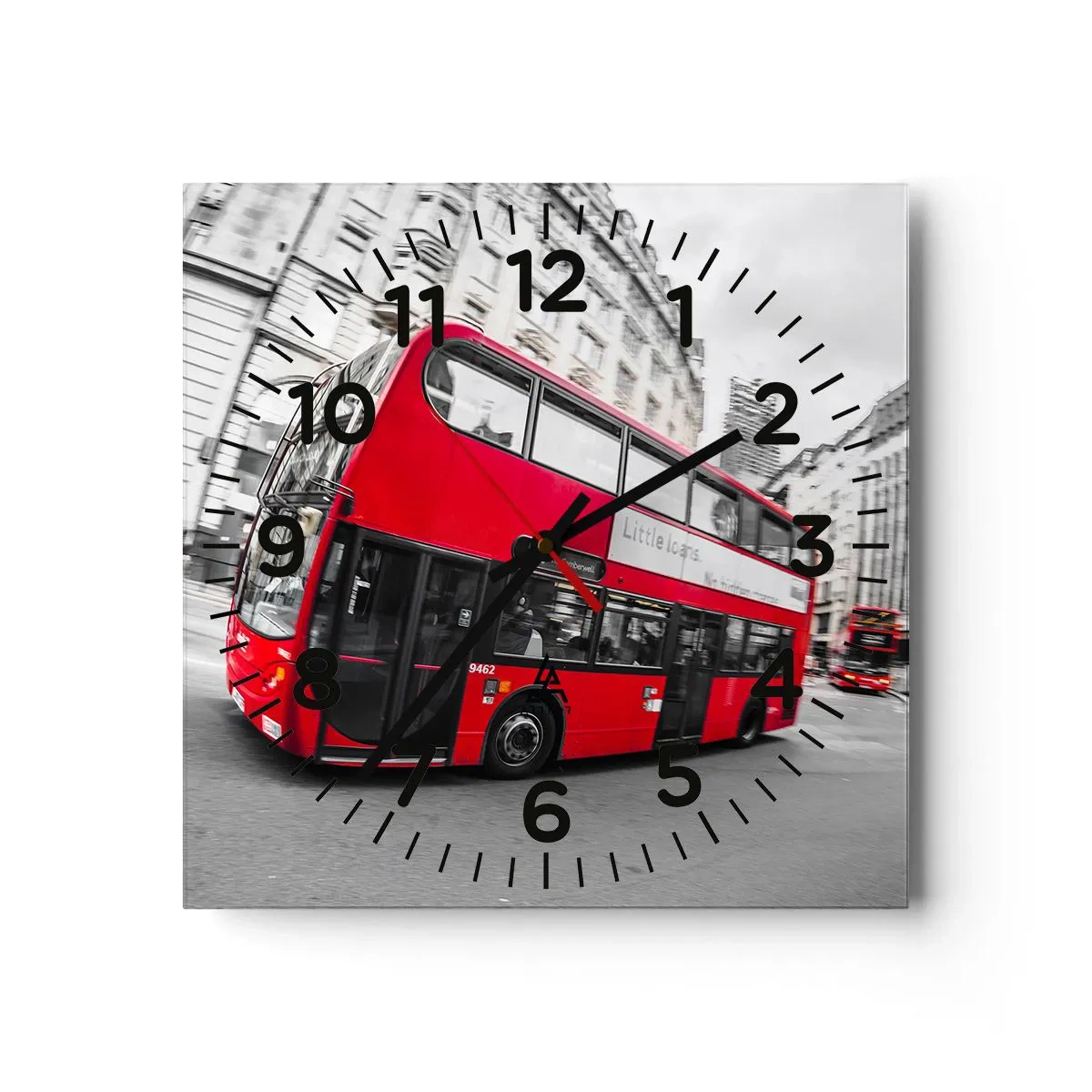 Wandklok - Klok - Londen traditioneel - by bus - 40x40 cm