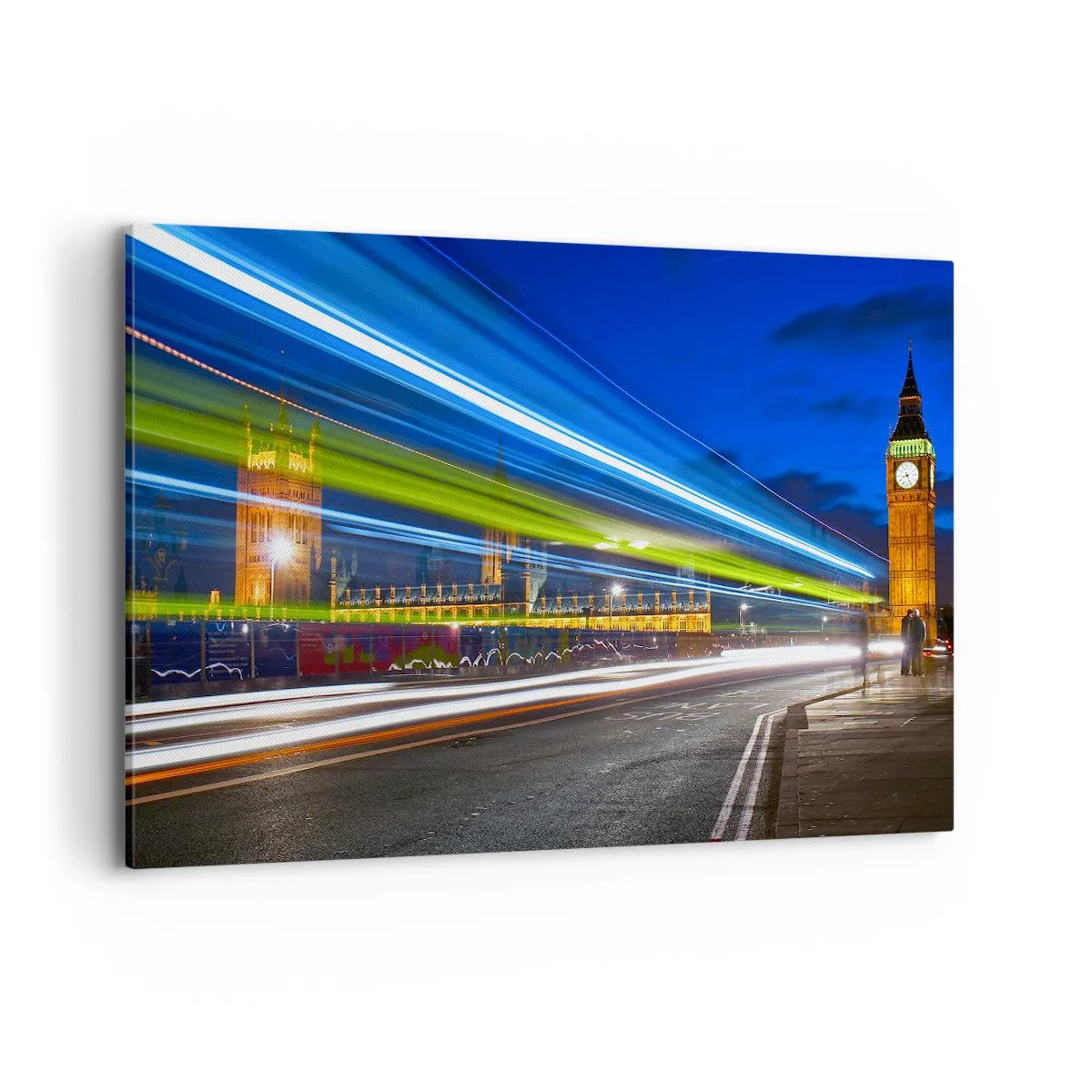 Schilderen op canvas - Onder toeziend oog van Big Ben - 100x70 cm