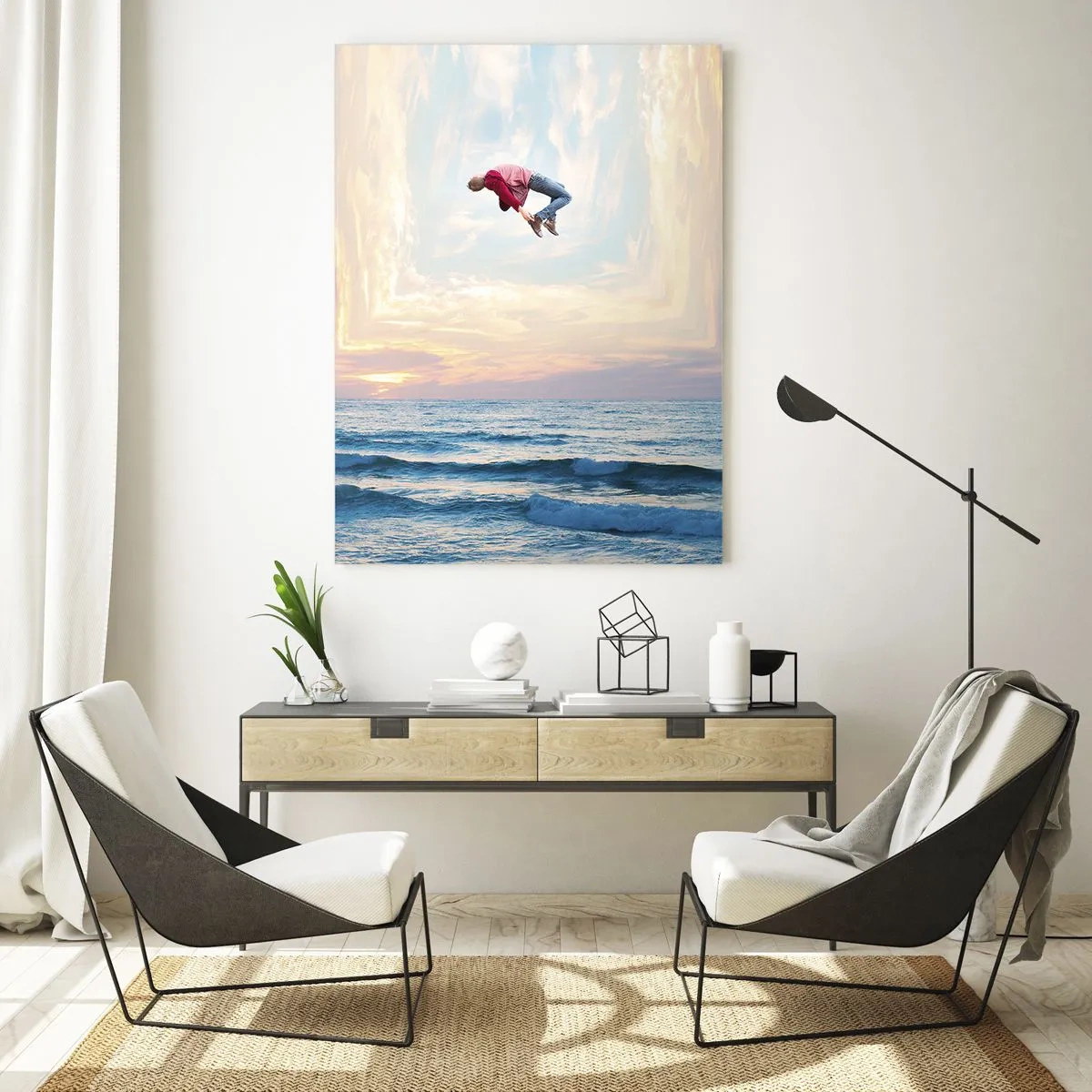 Schilderen op glas - Naar een andere dimensie - 50x70 cm