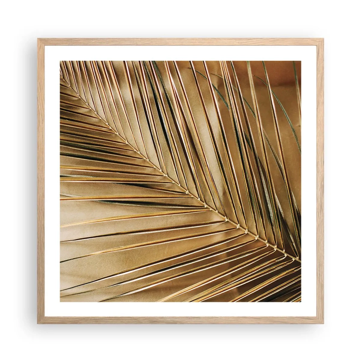 Een poster in een licht eiken lijst - Natuurlijke zuilengalerij - 60x60 cm