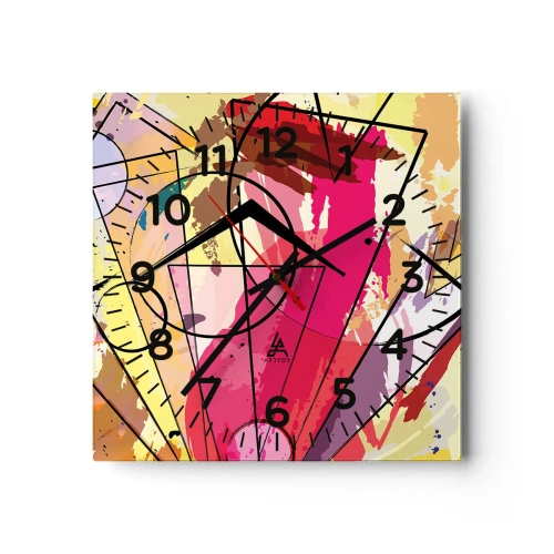 Wandklok - Klok - Explosie - 30x30 cm