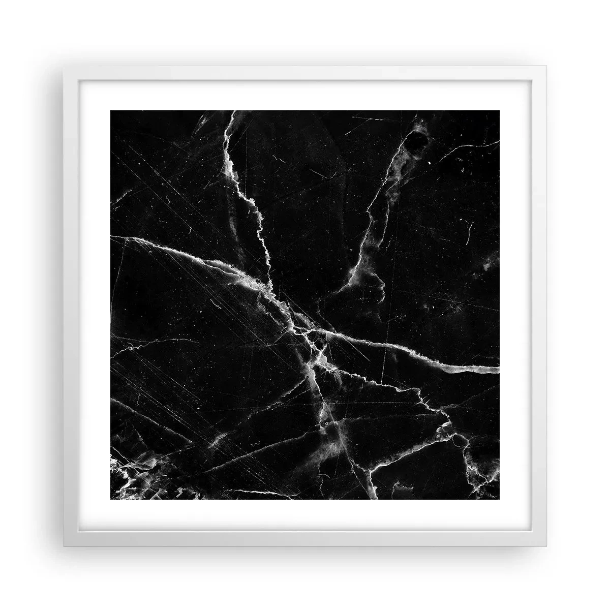 Poster in een witte lijst - Het geheime leven van steen - 50x50 cm