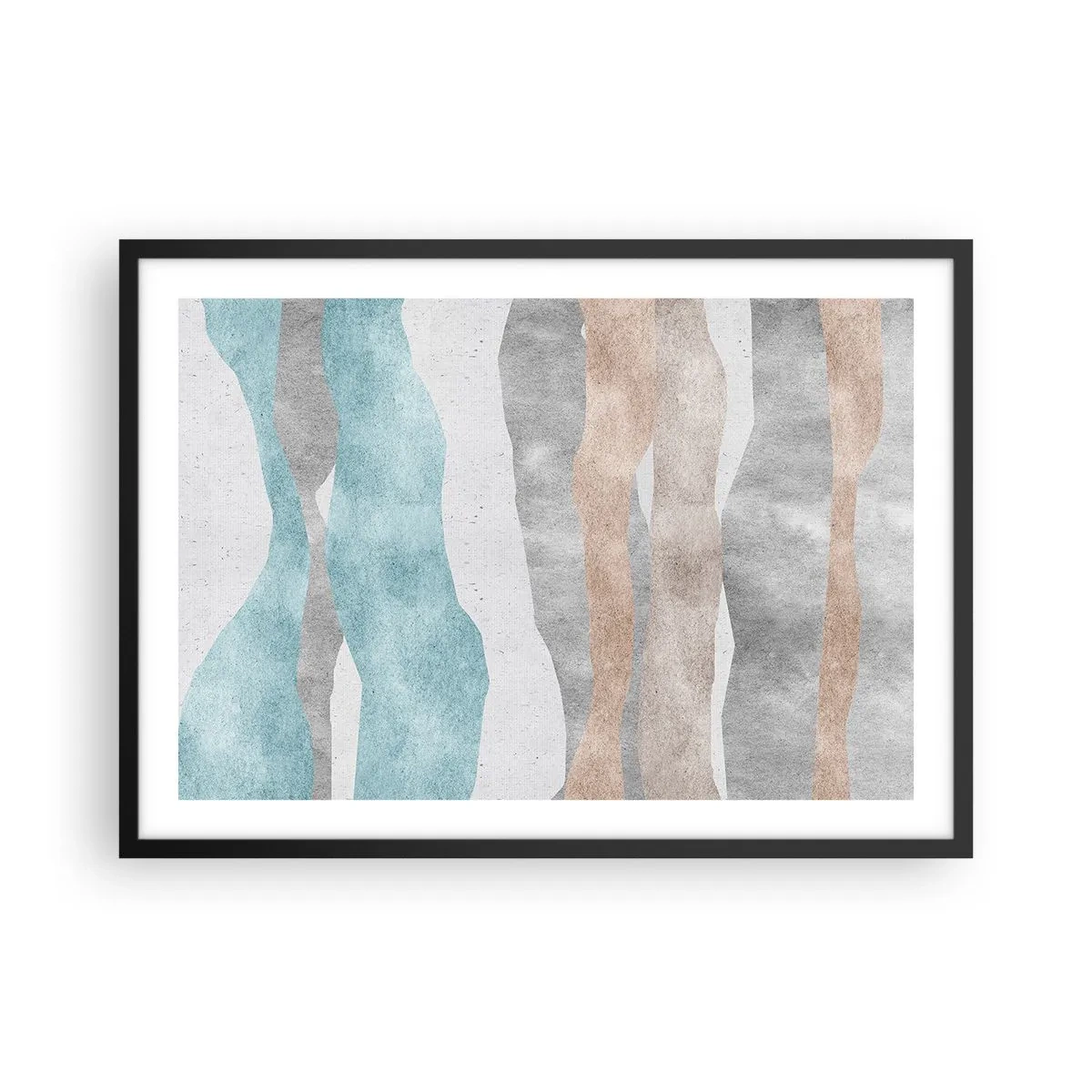 Poster in een zwarte lijst - Een studie van nabijheid - 70x50 cm