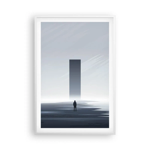 Poster in een witte lijst - Kans of bedreiging? - 61x91 cm