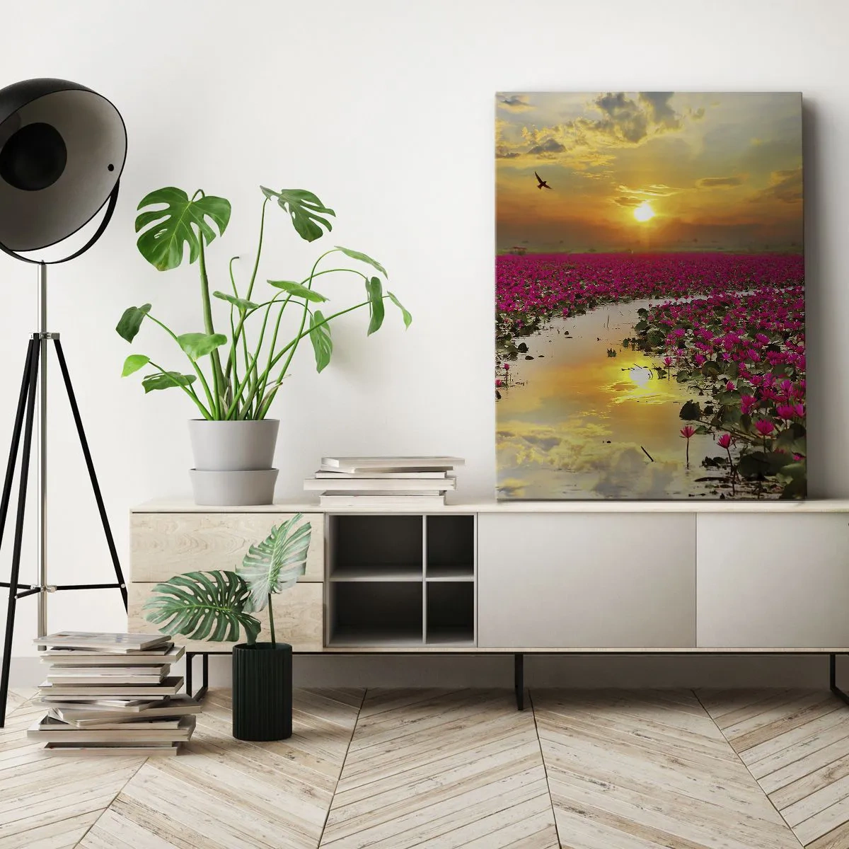 Schilderen op canvas - Het geheime leven van het meer - 50x70 cm