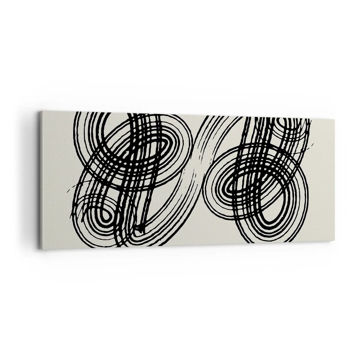 Schilderen op canvas - Het kwam er spontaan uit - 100x40 cm