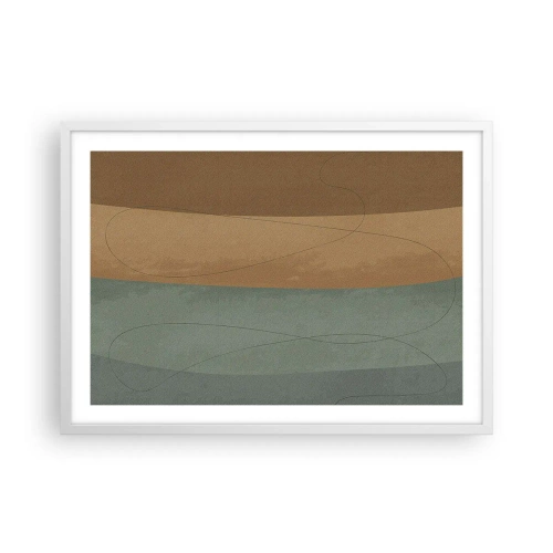 Poster in een witte lijst - Horizontale compositie - 70x50 cm