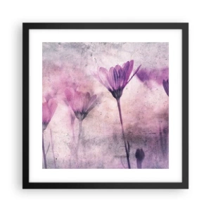 Poster in een zwarte lijst - Een droom van bloemen - 40x40 cm