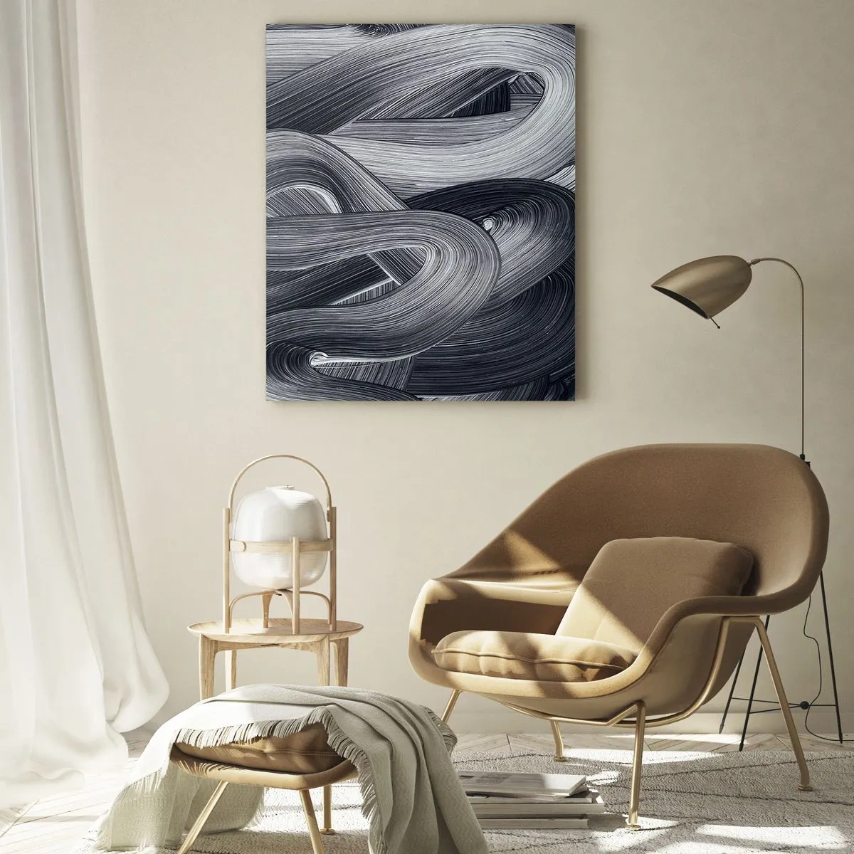 Schilderen op glas - De vloeibaarheid van de werkelijkheid - 50x70 cm