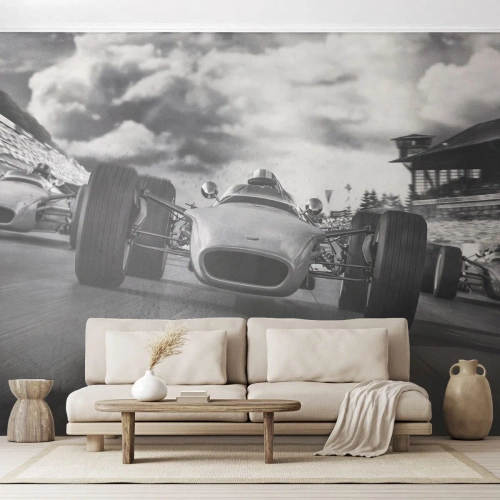 Zelfklevend Fotobehang Deluxe Sticker - Er is kracht! - Formule 1, Voertuig, Race - 100x70 cm