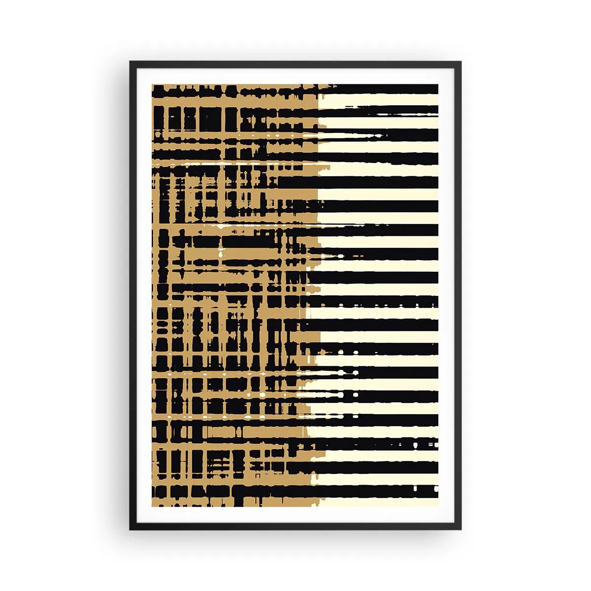 Poster in een zwarte lijst - Architecturale abstractie - 70x100 cm
