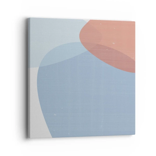 Schilderen op canvas - Pastelkleurige relaties - 40x40 cm