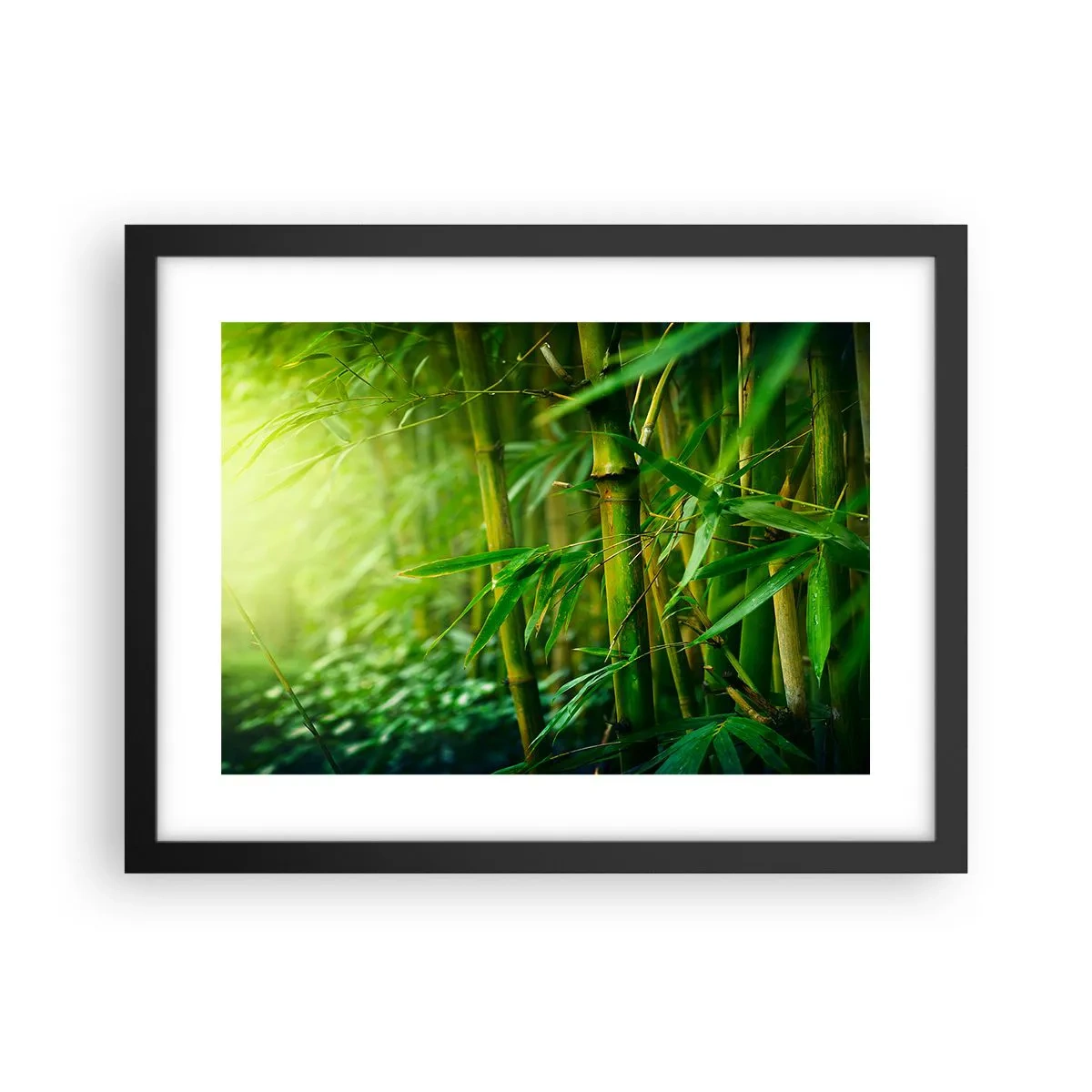 Poster in een zwarte lijst - Maak kennis met groen zelf - 40x30 cm