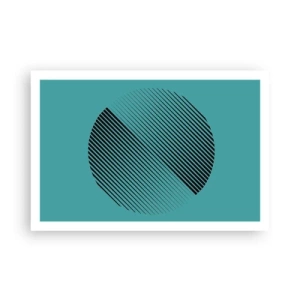 Poster - Cirkel – een geometrische variatie - 91x61 cm