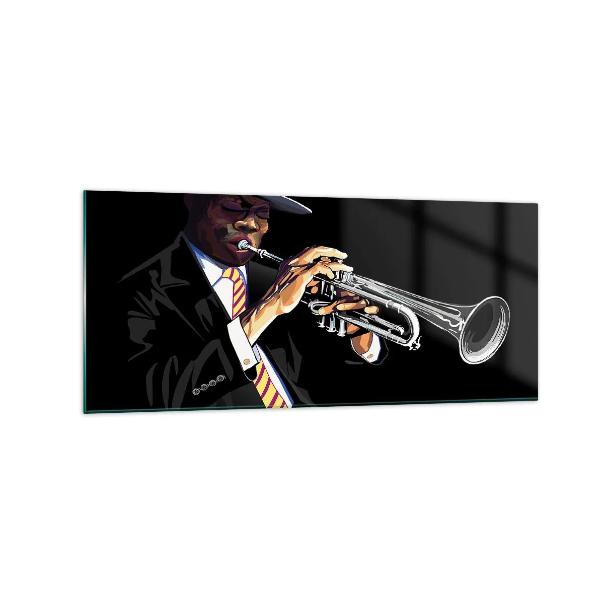 Schilderen op glas - Charme van oude school - 120x50 cm
