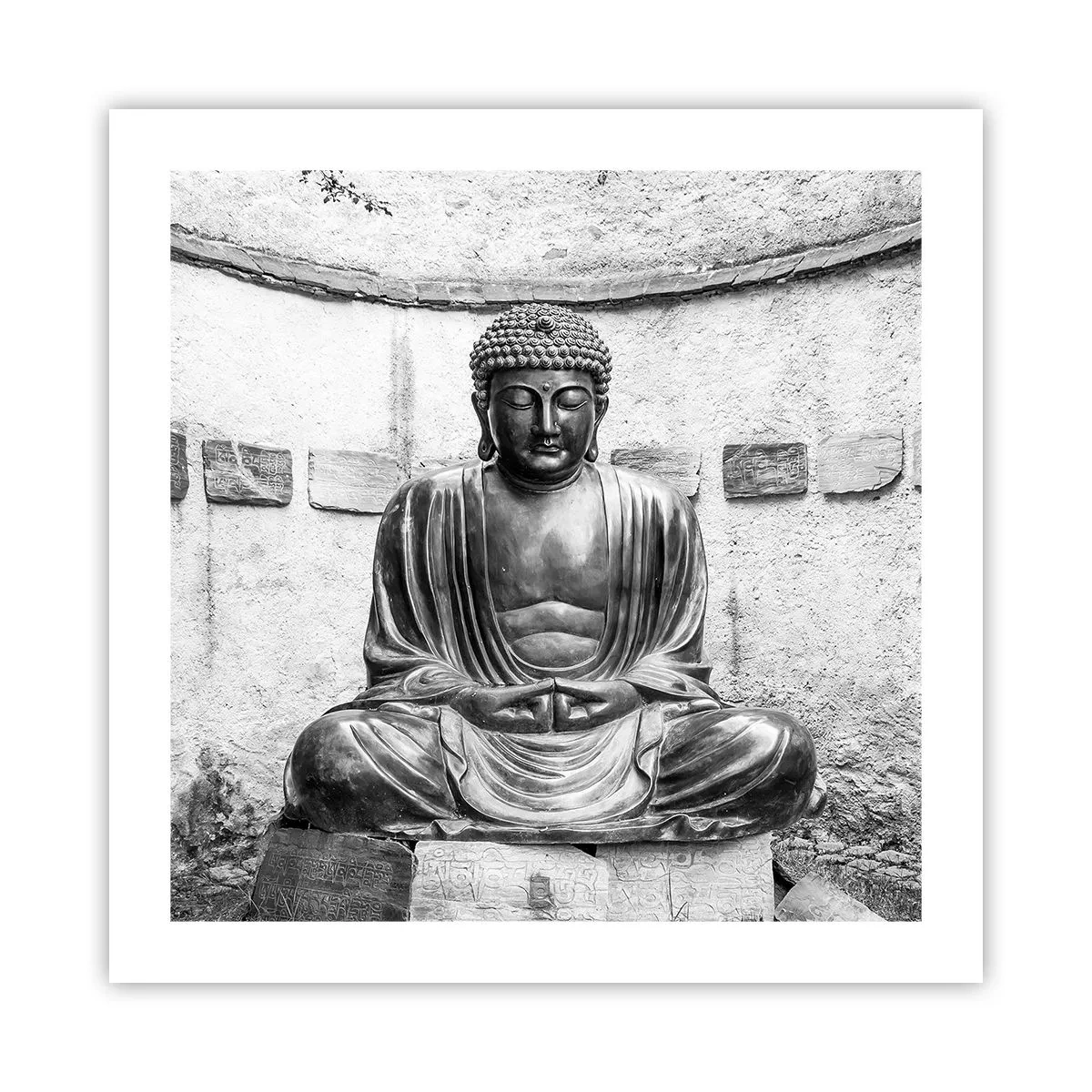 Poster - Aan de bron van vrede - 50x50 cm