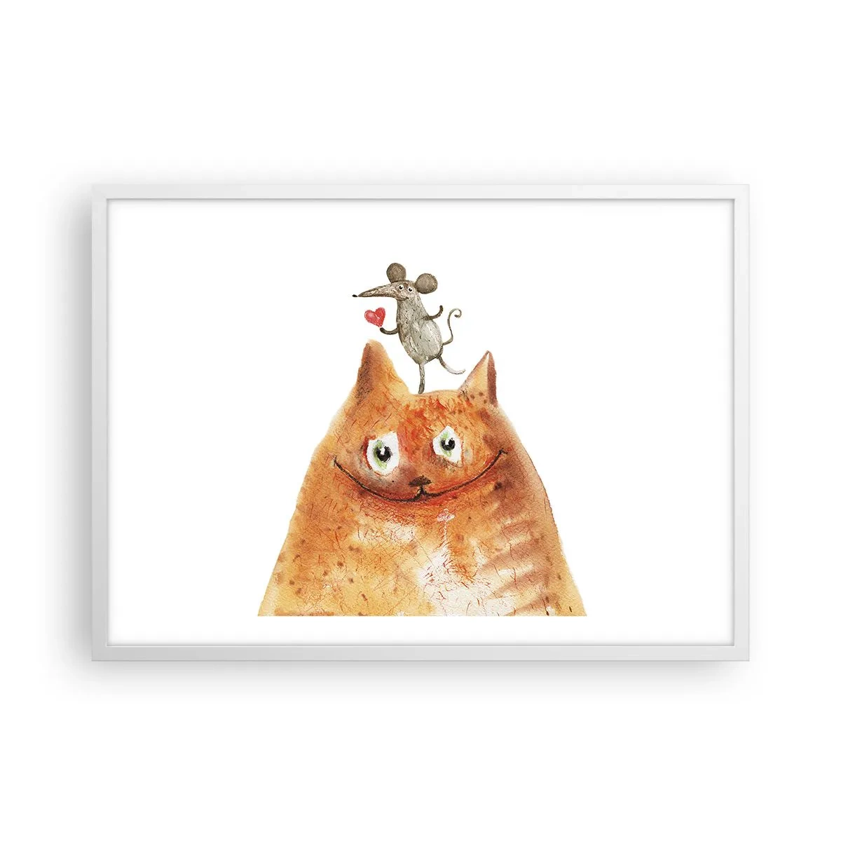 Poster in een witte lijst - De paradoxen van de liefde - 70x50 cm