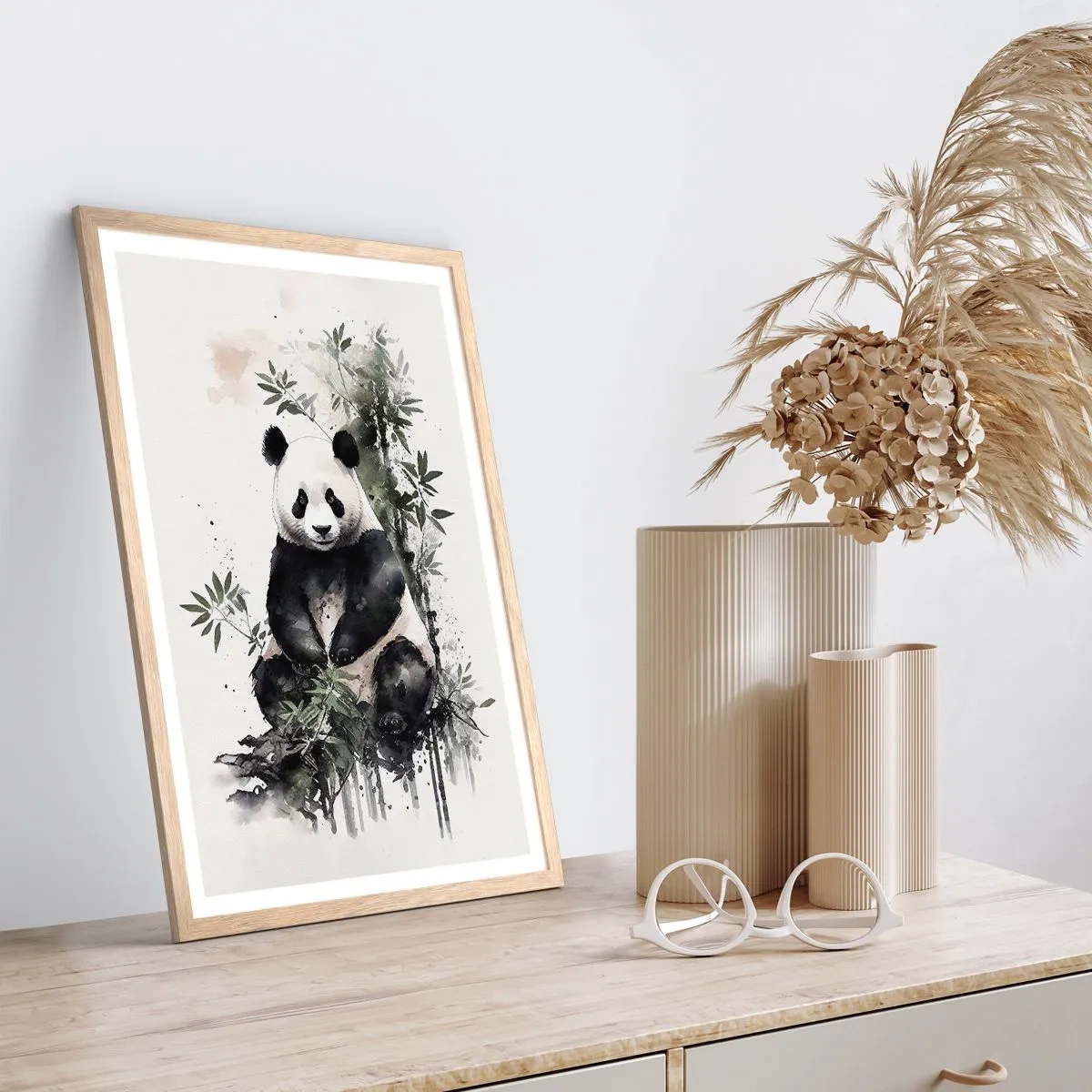 Een poster in een licht eiken lijst - Groeten uit China - 70x100 cm