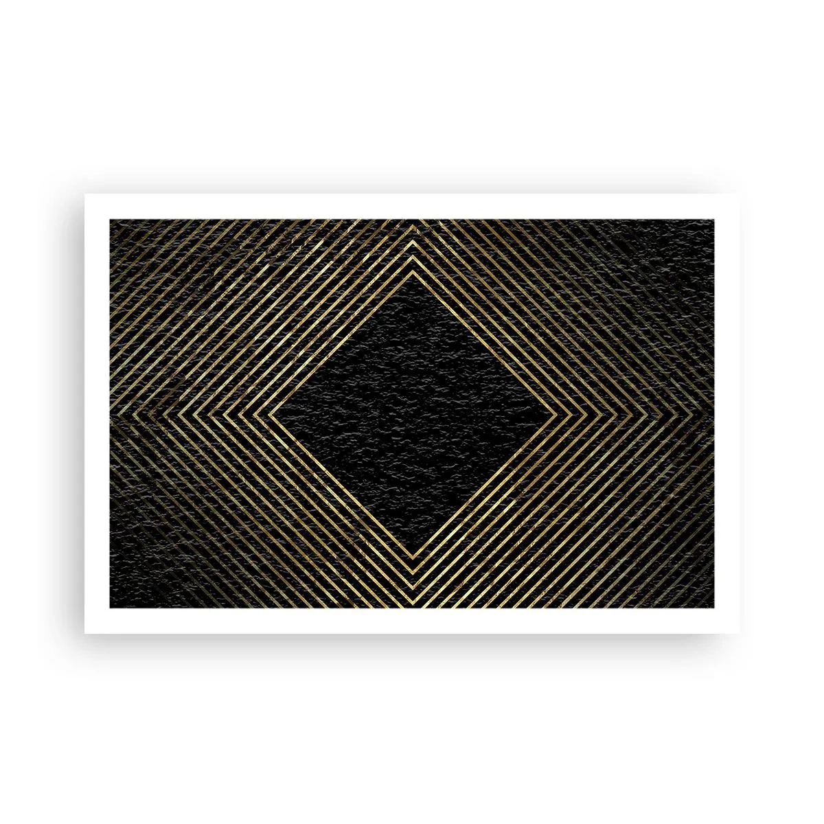 Poster - Geometrie in glamoureuze stijl - 91x61 cm