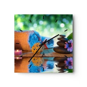 Wandklok - Klok - Tijd voor het lichaam - 30x30 cm