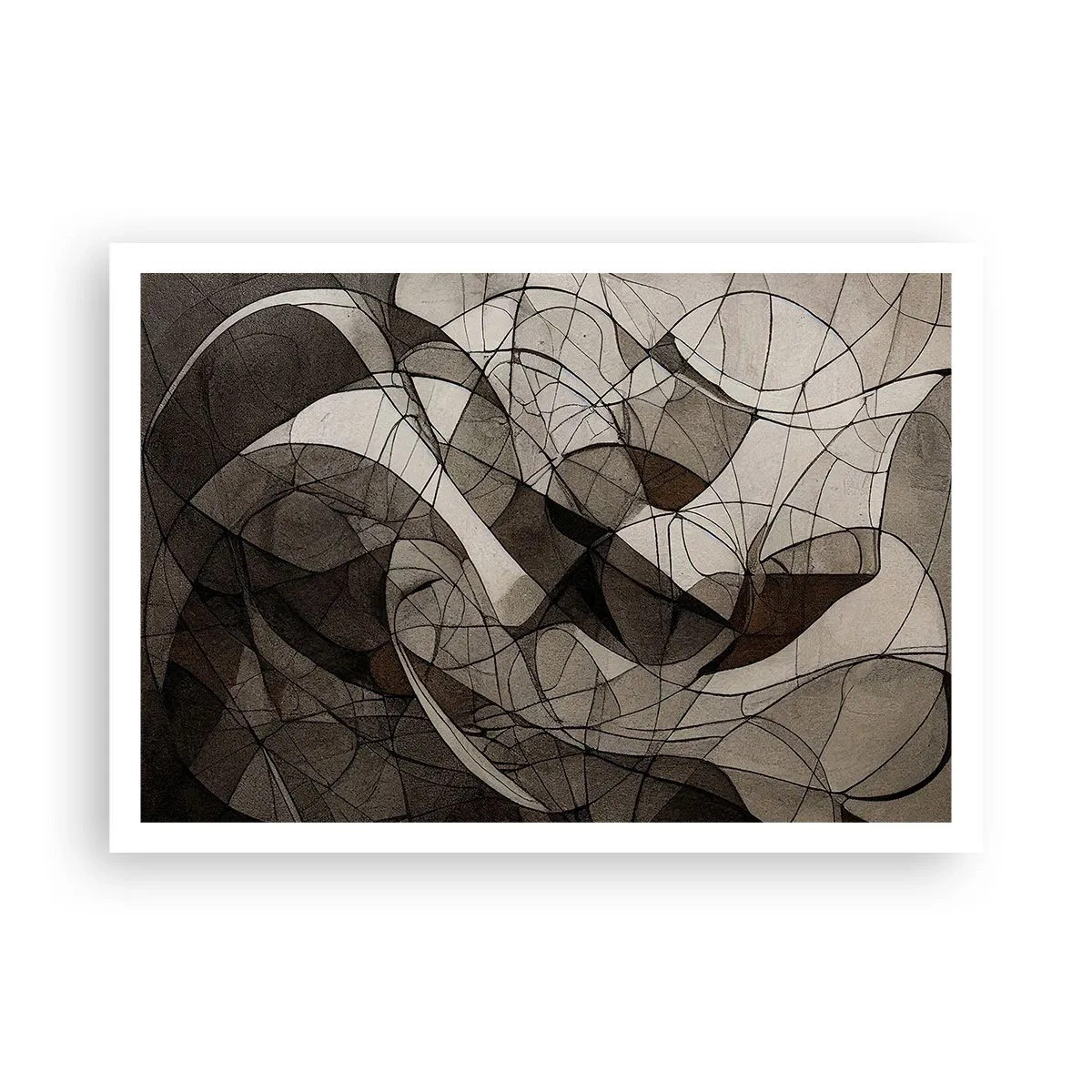 Poster - Circulatie van aardekleuren - 100x70 cm