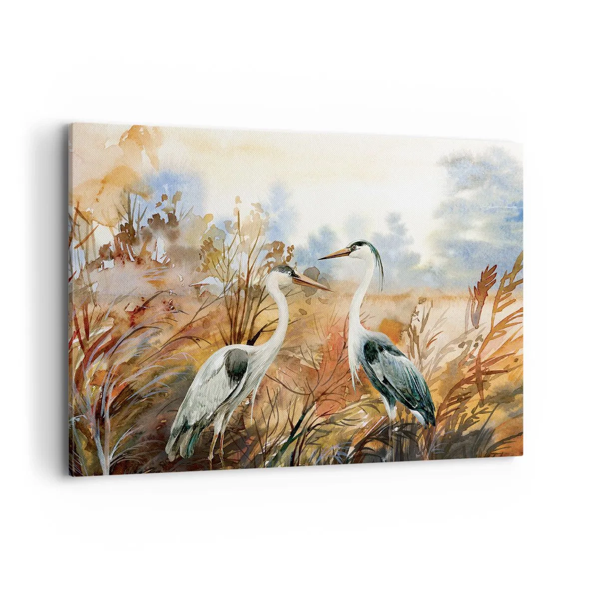 Schilderen op canvas - Waarheen in de herfst? - 120x80 cm