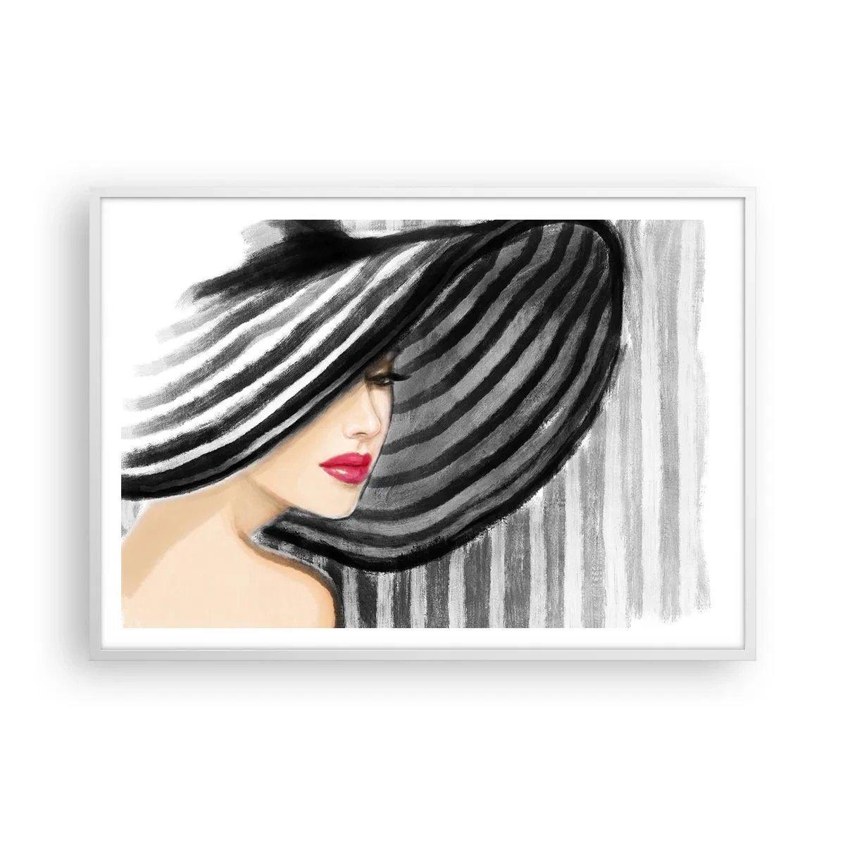 Poster in een witte lijst - Waar moet je zoeken? - 100x70 cm