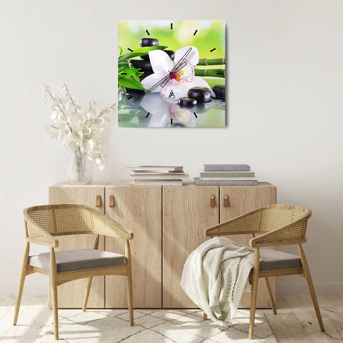 Wandklok - Klok - Koele frisheid - 40x40 cm