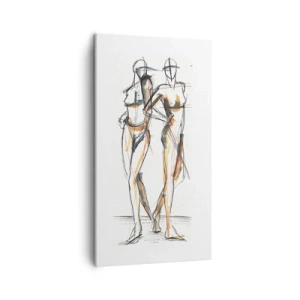 Schilderen op canvas - Een studie van genade - 45x80 cm