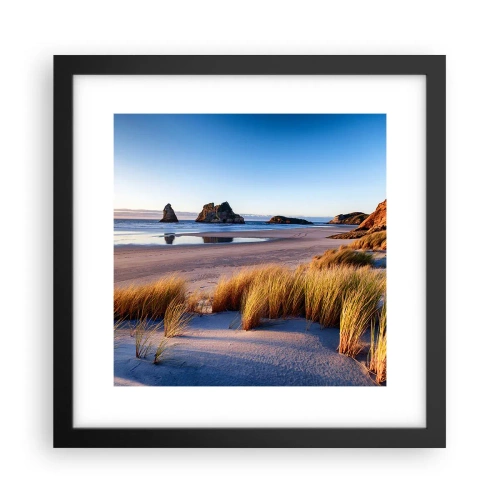 Poster in een zwarte lijst - Voor rustzoekers - 30x30 cm