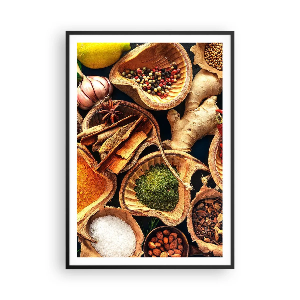 Poster in een zwarte lijst - Neem wat je wilt - 70x100 cm