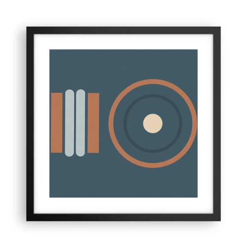 Poster in een zwarte lijst - De essentie van dingen - 40x40 cm