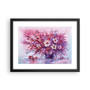 Poster in een zwarte lijst - Onschuld en passie - 40x30 cm