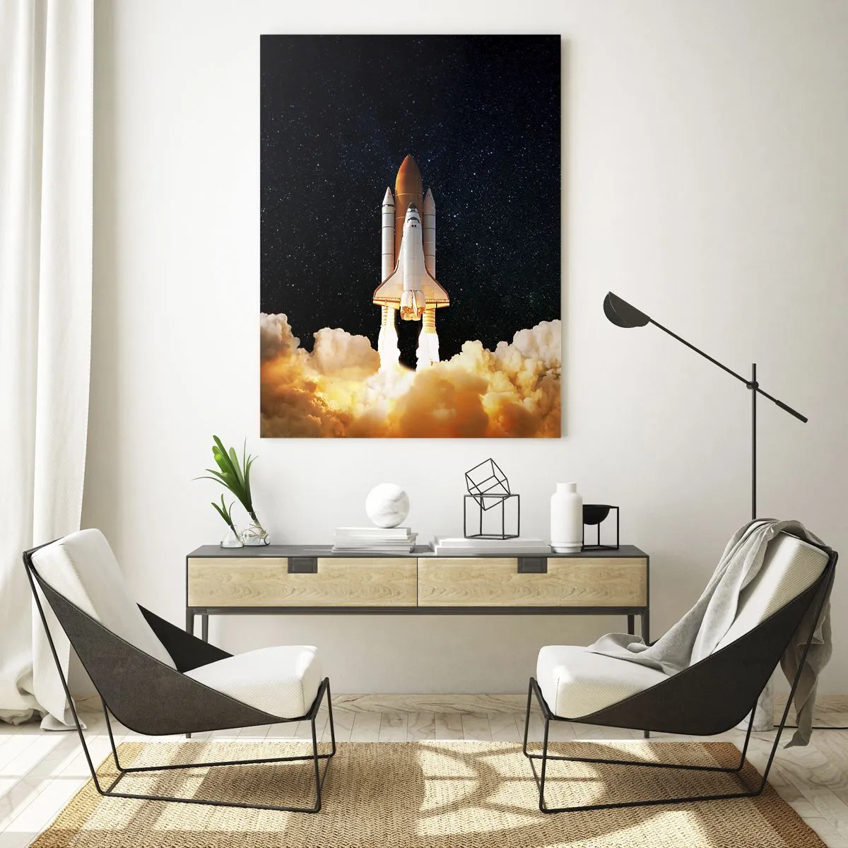 Schilderen op glas - Advertentie astra! - 50x70 cm