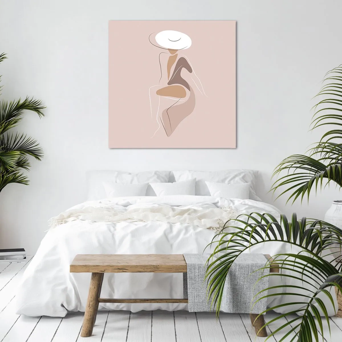Schilderen op canvas - Een dame zijn - 30x30 cm