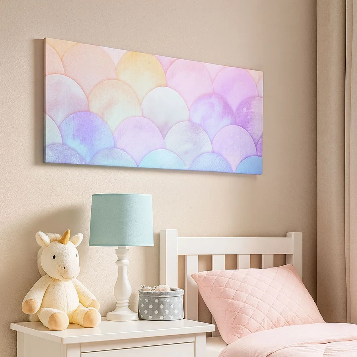 Schilderen op canvas - Parel schaal - 100x40 cm